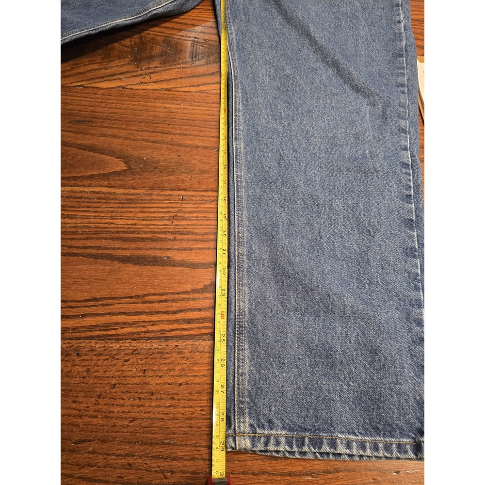 Carhartt B17 DST Relaxed Fit Jeans Mens 42x30 Blue Denim Workwear Pants - Picture 5 of 10